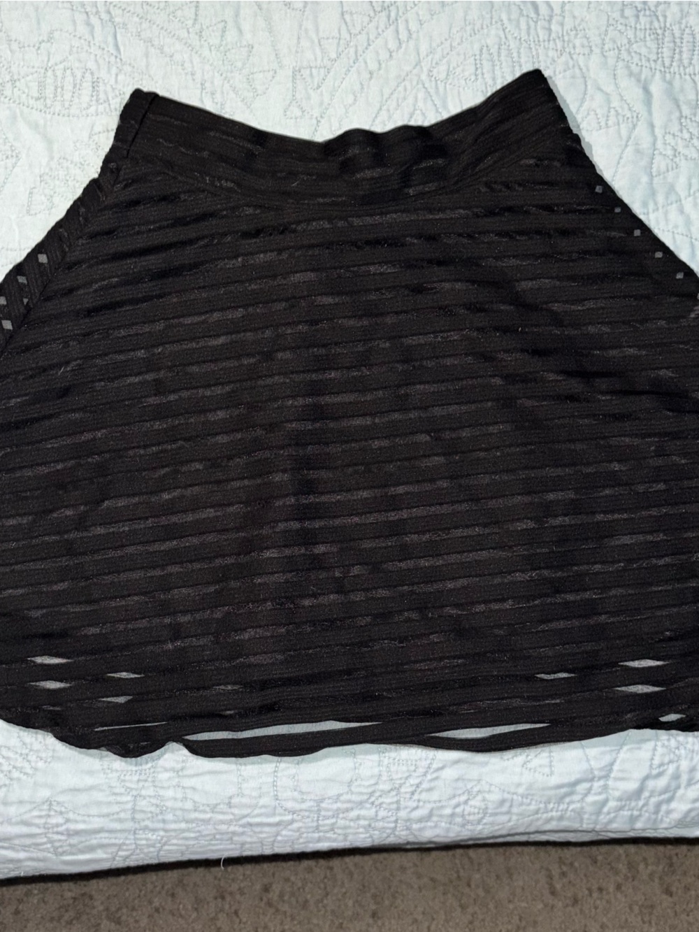 Women’s Black Sheer Stripe Briefs - Comfortable Everyday Panty